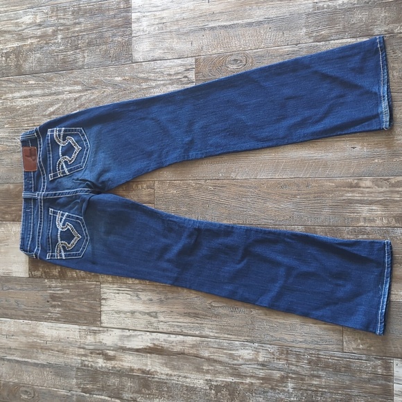BIG STAR "Remi" low-rise bootcut jeans medium wash The Buckle sz 27L tall - Picture 2 of 15